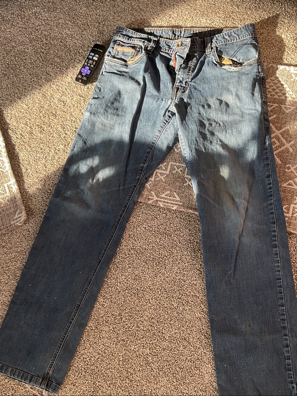 Prana Men's Straight Jeans in Washed Blue